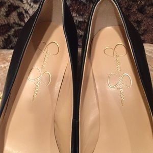 Jessica Simpson Shoes - Jessica Simpson, black wedge heels, 7.5 Jessica Simpson Shoes - Jessica Simpson, black wedge heels, 7.5